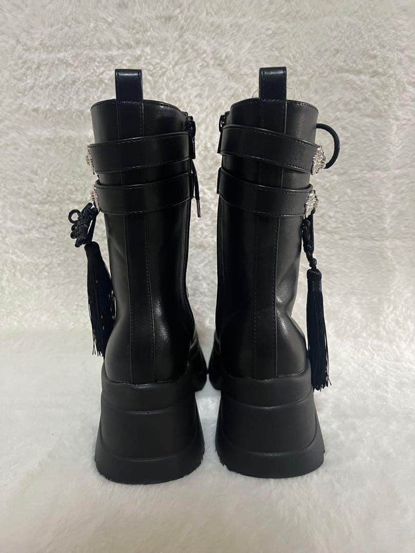 【axes femme】チャイナ釦タンクソールブーツ　新品　箱付き