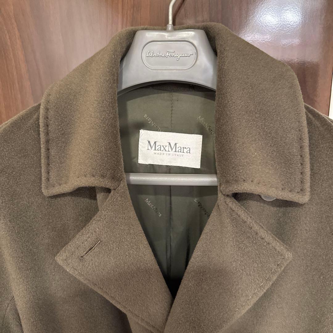 MaxMara オリーブグリーン ロングコート
