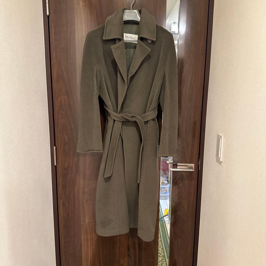 MaxMara オリーブグリーン ロングコート