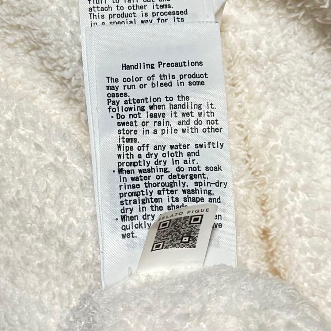 ジェラートピケ 正規品 トイプードルワンピース オフ白