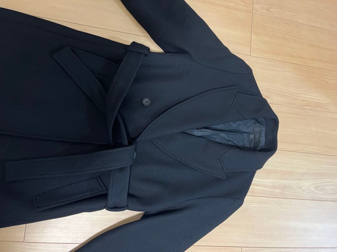 【今期品！新品未使用】ZARA ウール製ロングコート　ザラ