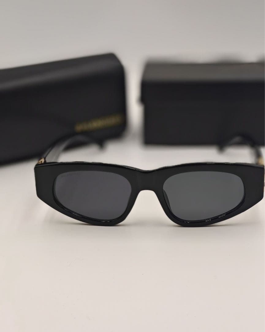 BALENCIAGA サングラス 黒×ゴールド 中古　美品