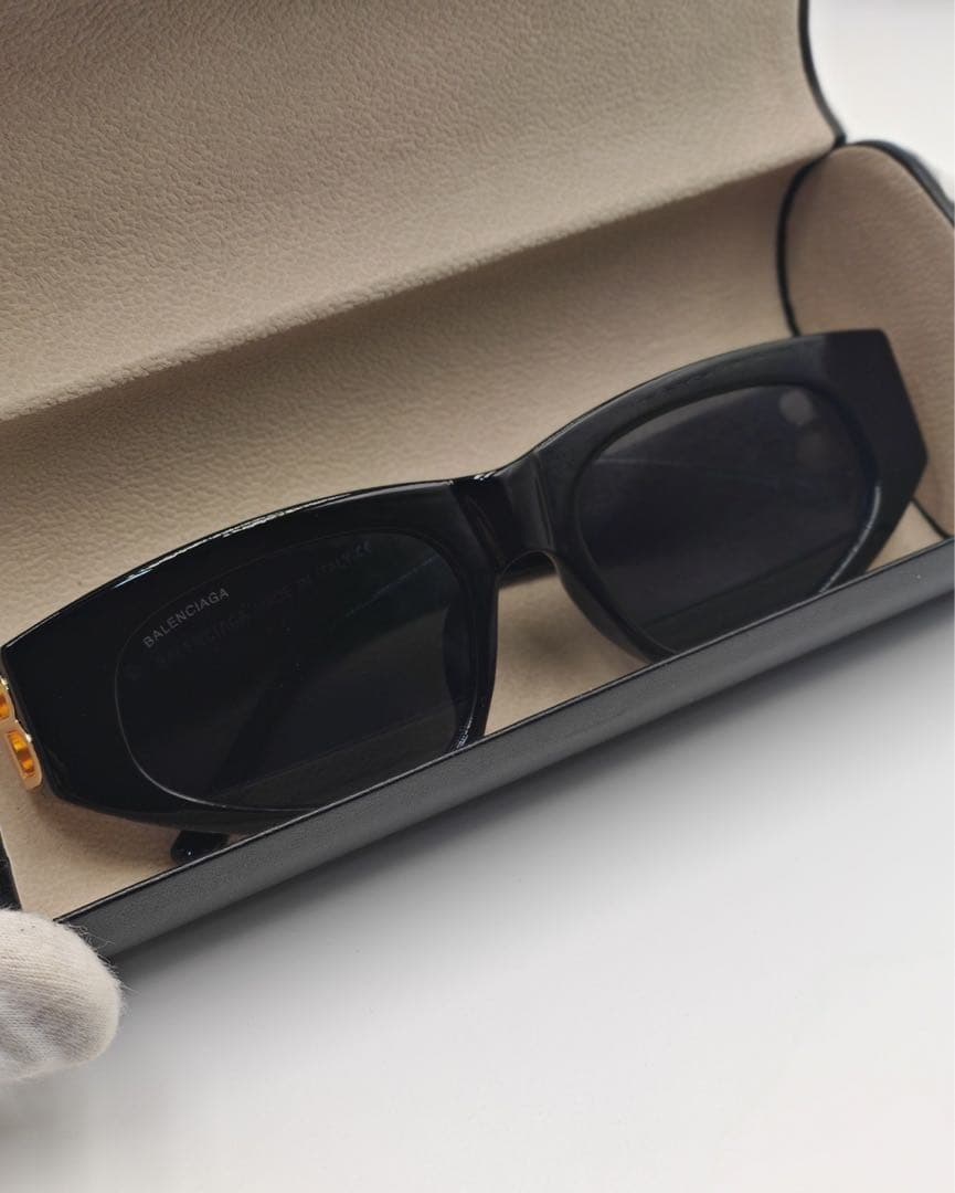 BALENCIAGA サングラス 黒×ゴールド 中古　美品