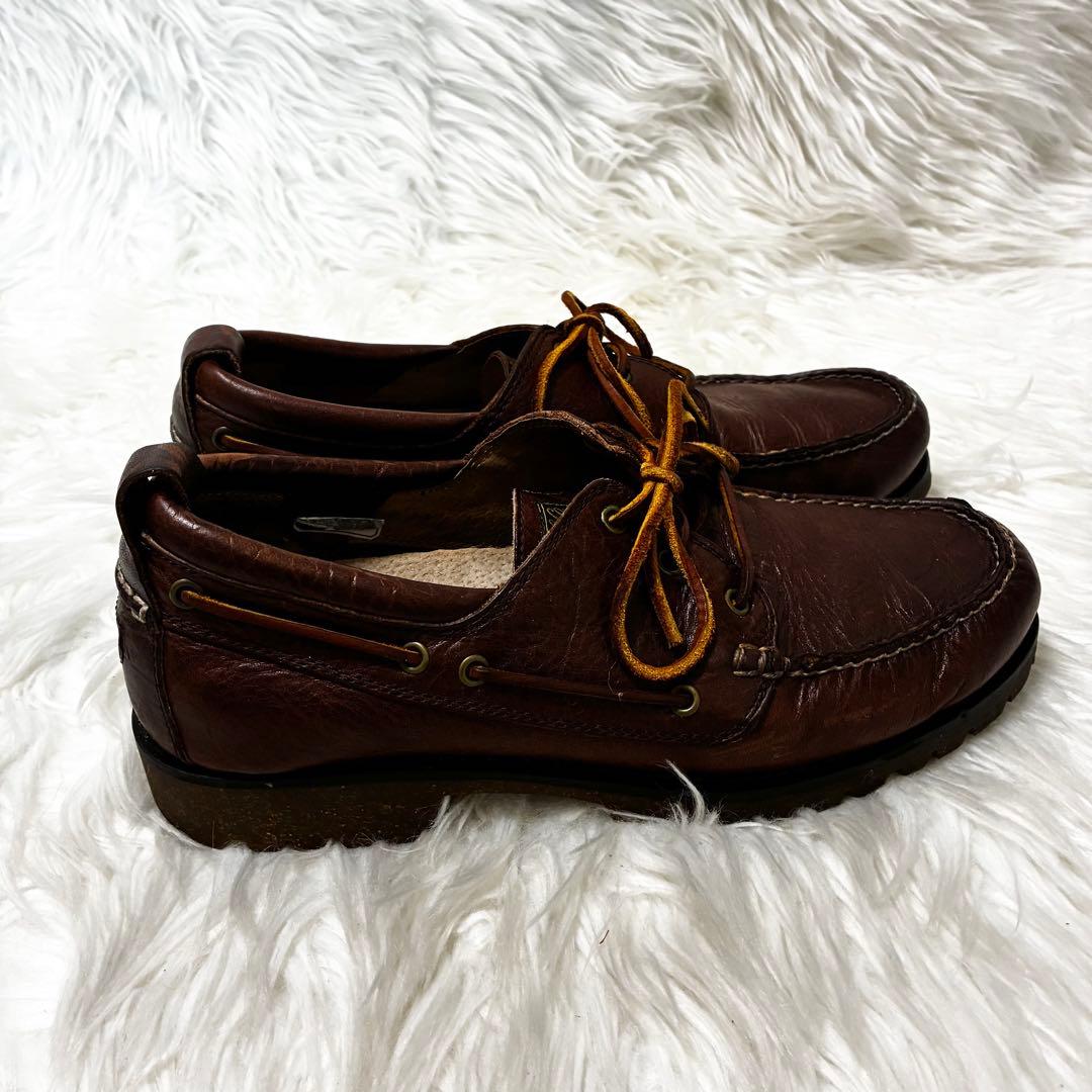 POLO ポロラルフローレン　デッキシューズ　28cm 靴　茶色　大きいサイズ