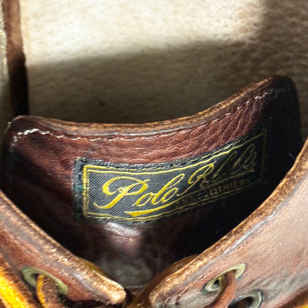 POLO ポロラルフローレン　デッキシューズ　28cm 靴　茶色　大きいサイズ