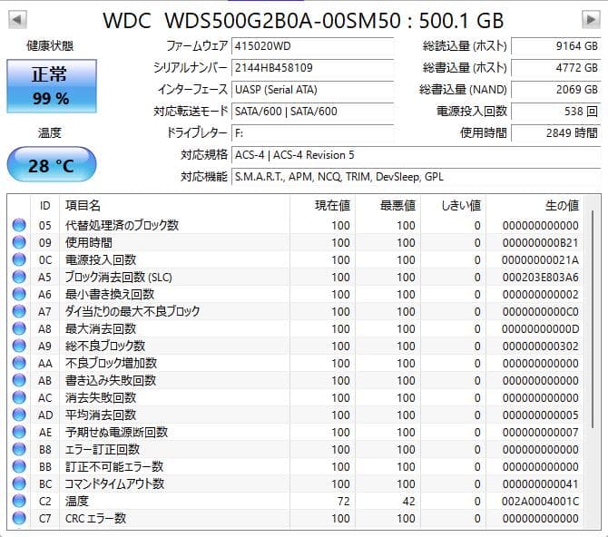 WD Blue 500GB 3D NAND SATA SSD 2.5インチ