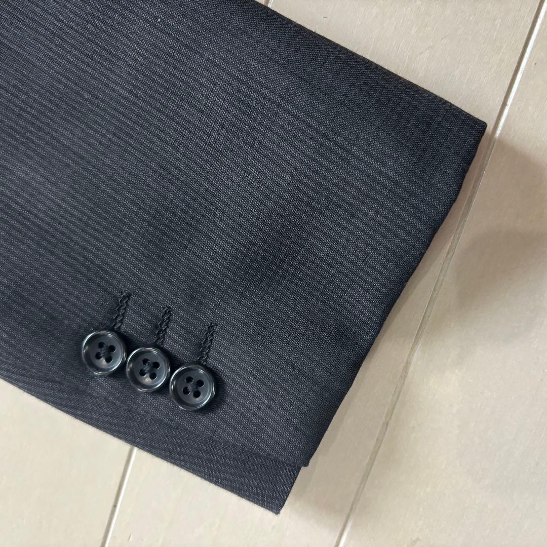MALE & CO. 春夏通気性メッシュ　ダークグレー スーツ　cool クール