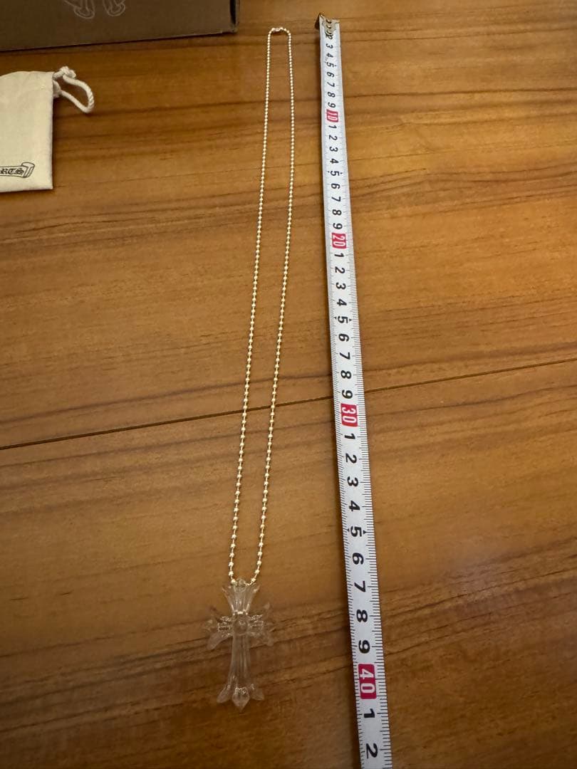 オンライン購入 クロムハーツ ラバーネックレス　クリア　クロス