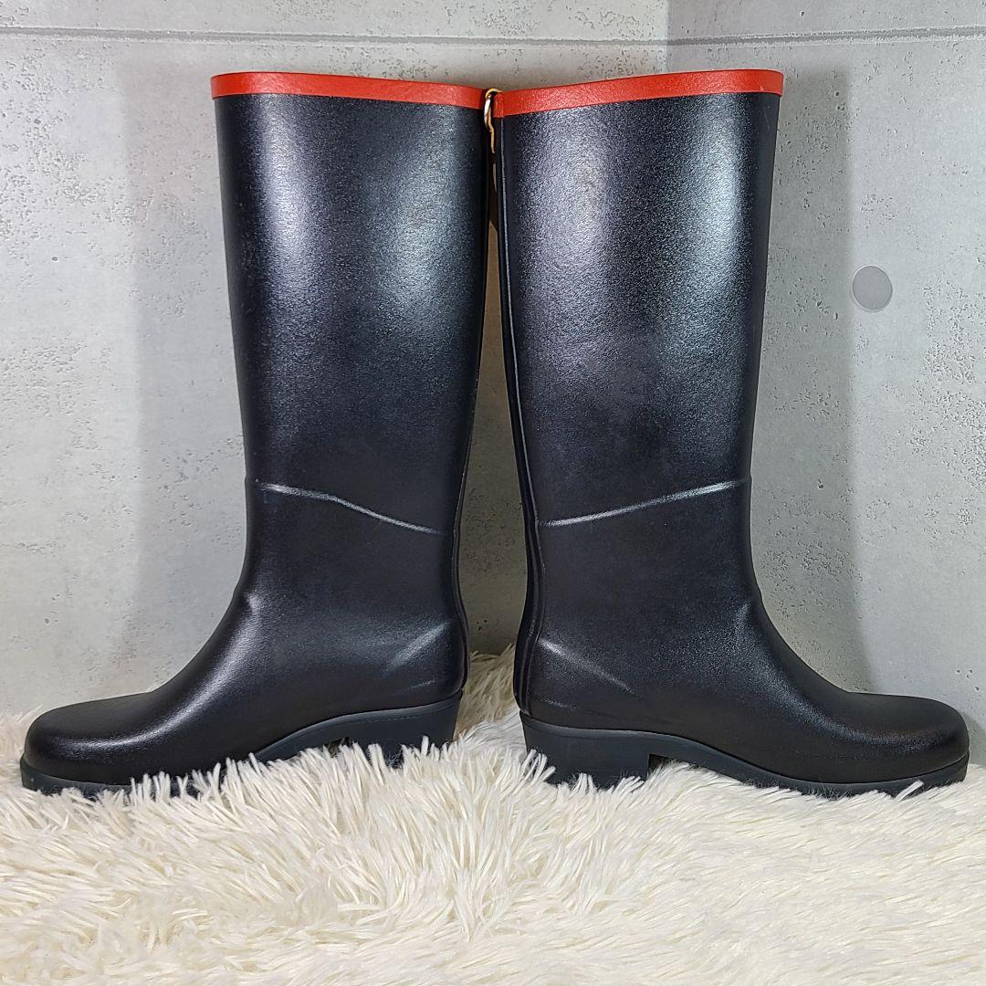【AIGLE】エーグル ミスジュリエットA ラバーブーツ　レインロングブーツ　黒