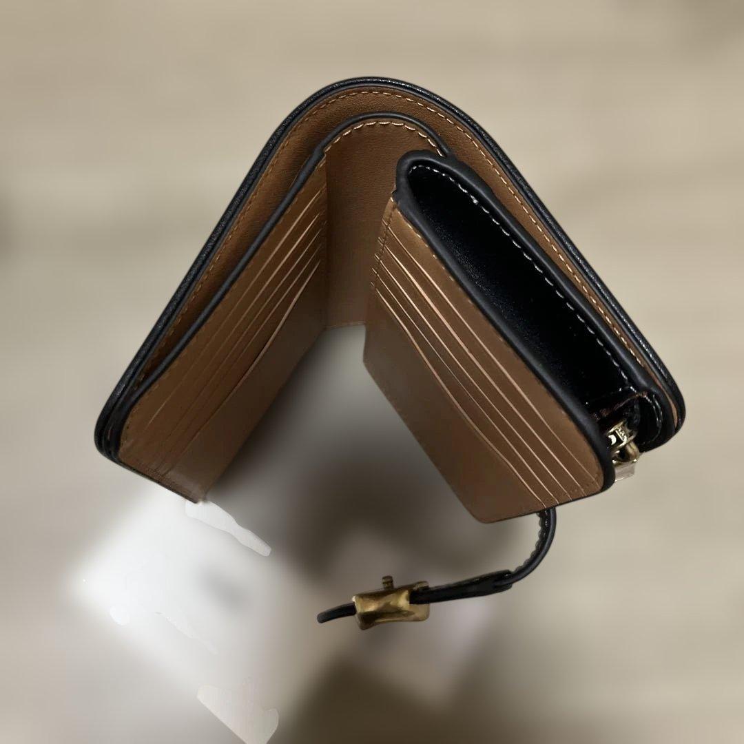 チ*つ様 【大人気商品】COACH コーチ タビーミディアムウォレット　黒色