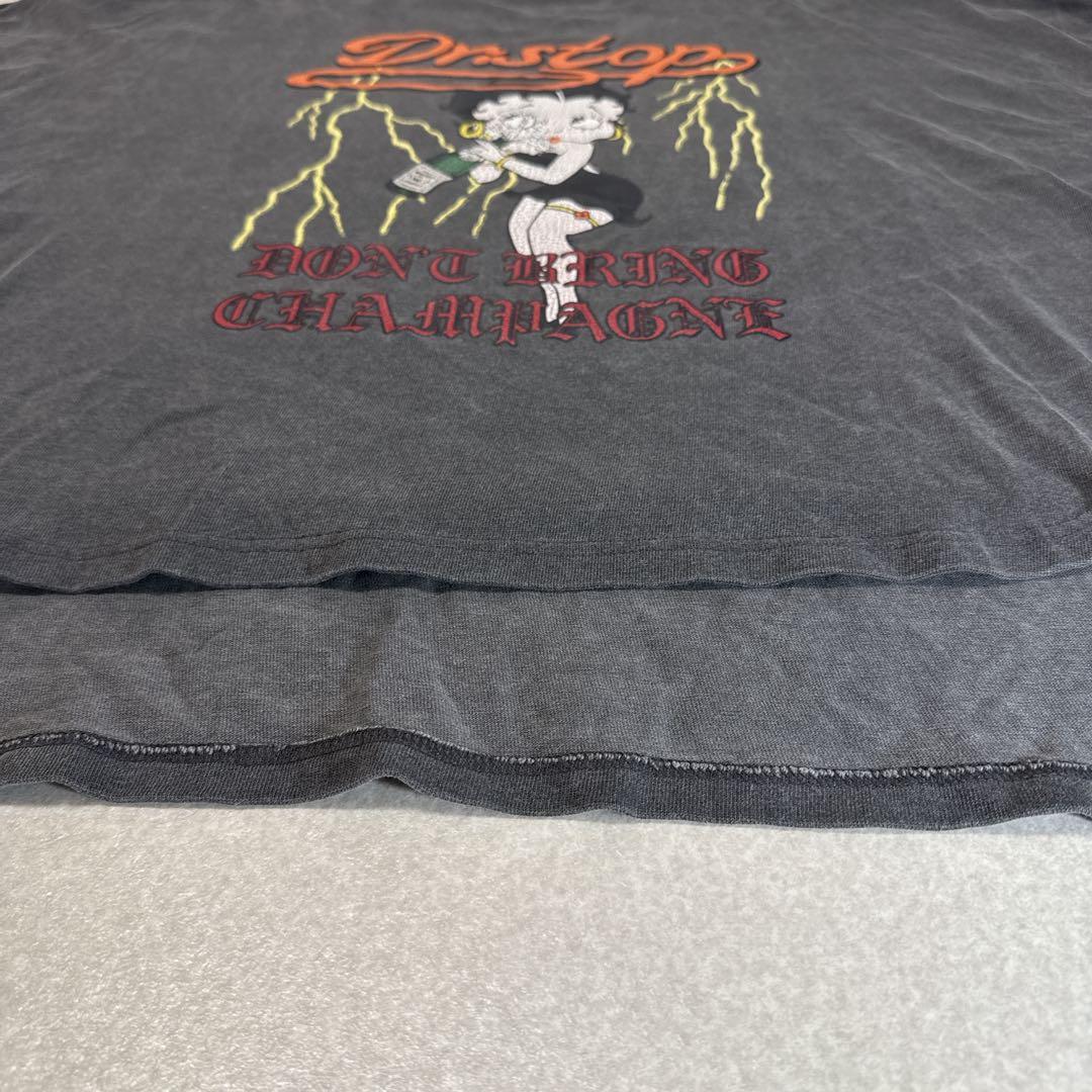 LIBEIRO リベイロ Bettyプリント ドルマンTシャツ ロゴ刺繍 M