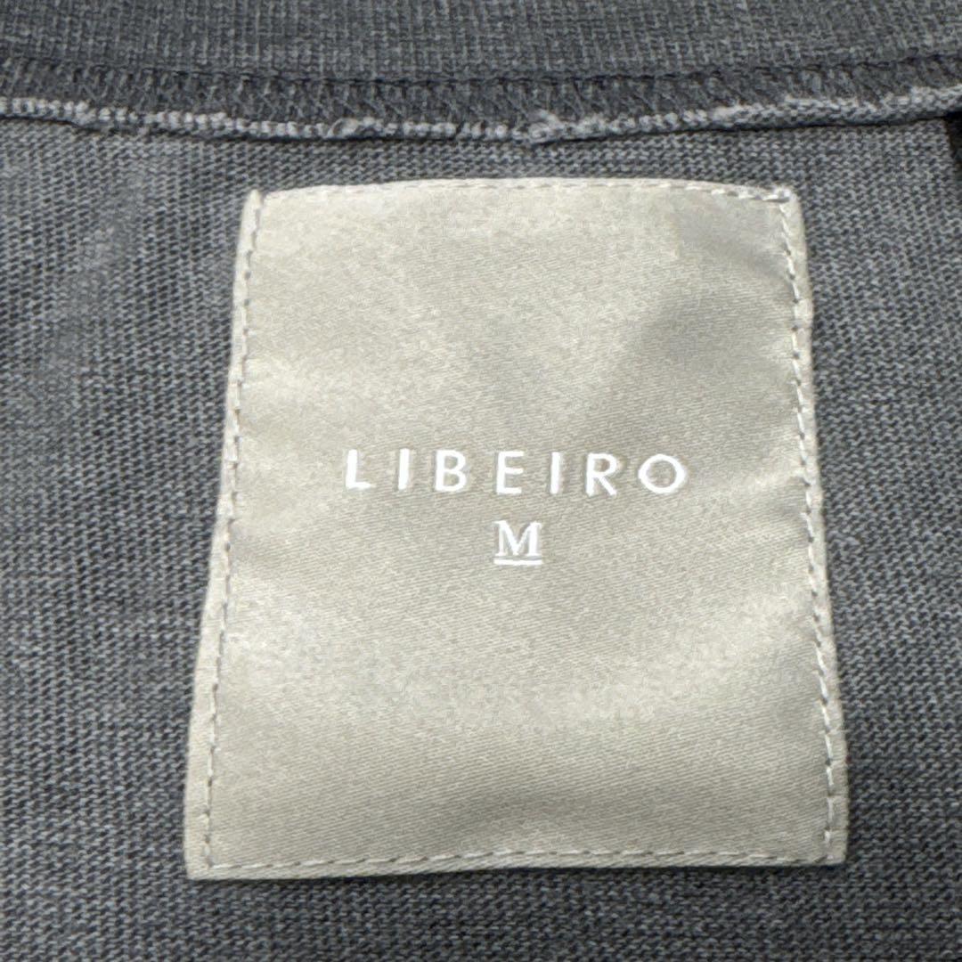 LIBEIRO リベイロ Bettyプリント ドルマンTシャツ ロゴ刺繍 M