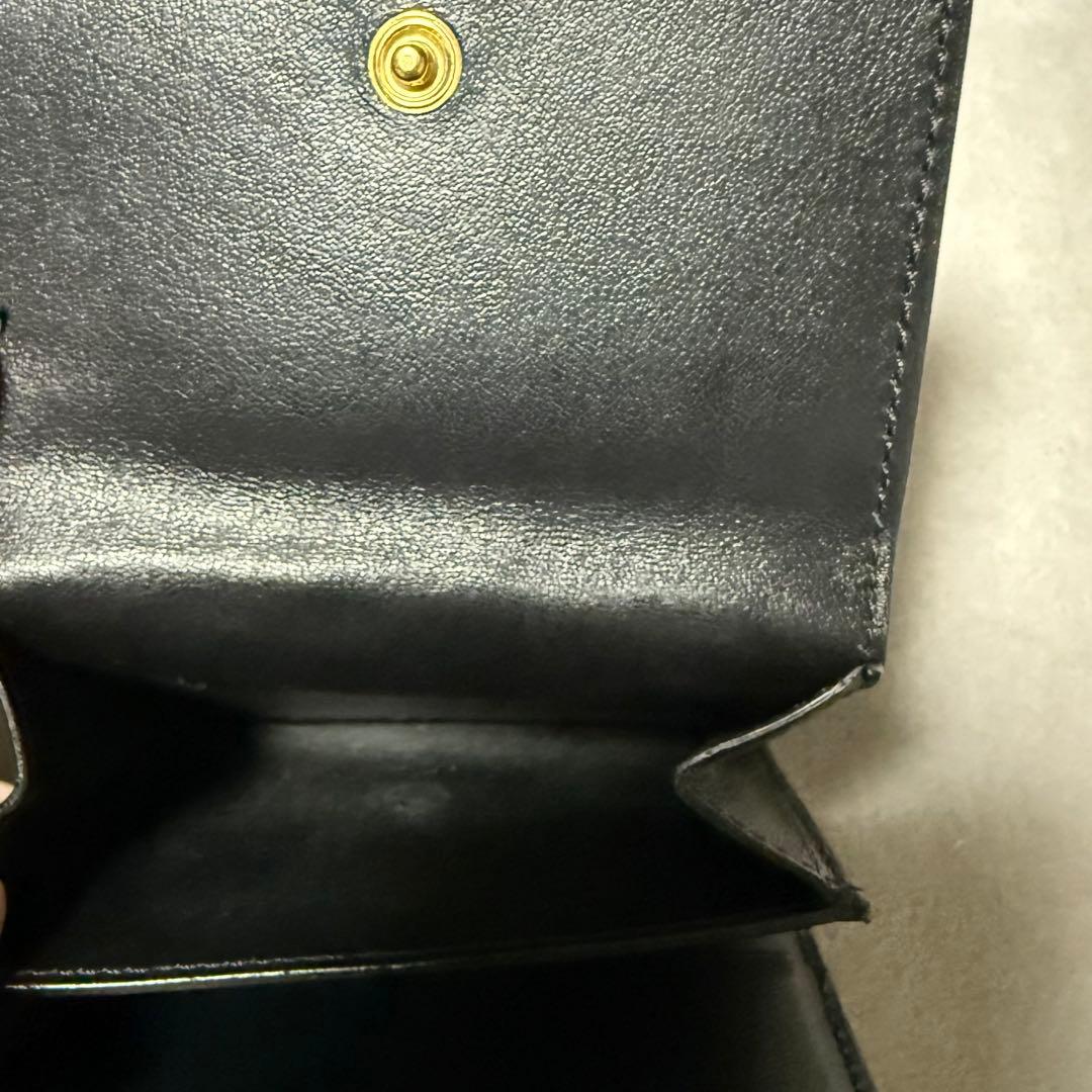 てんてんCELINE スモール トリフォールドウォレット ブラック 正規品
