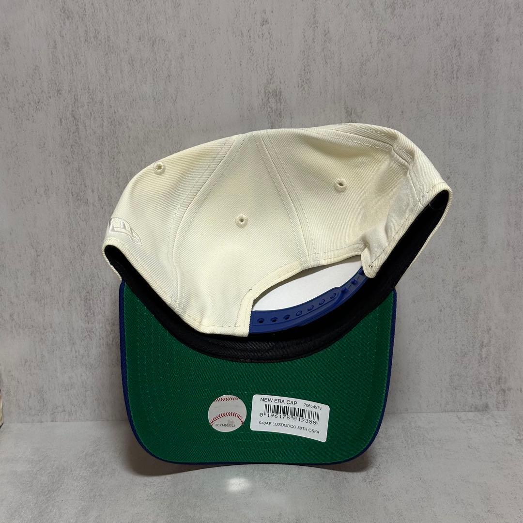 【海外限定】 ドジャース 9FORTY ホワイト 青 ツートン キャップ ①