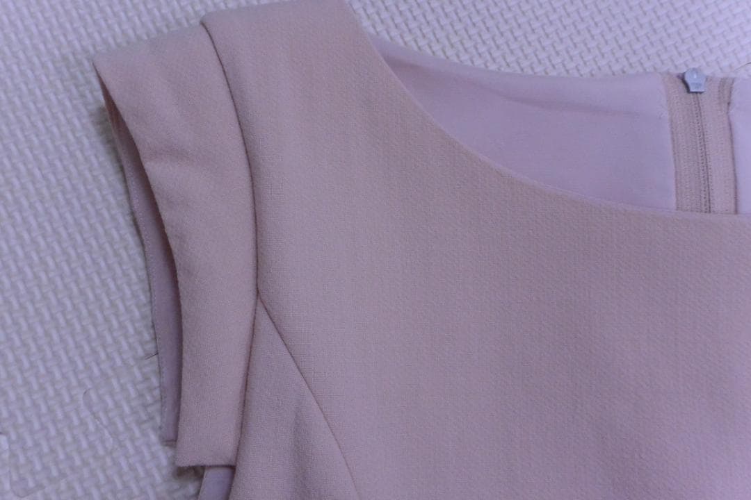 FOXEY ひざ丈ノースリーブワンピース 38 ピンク