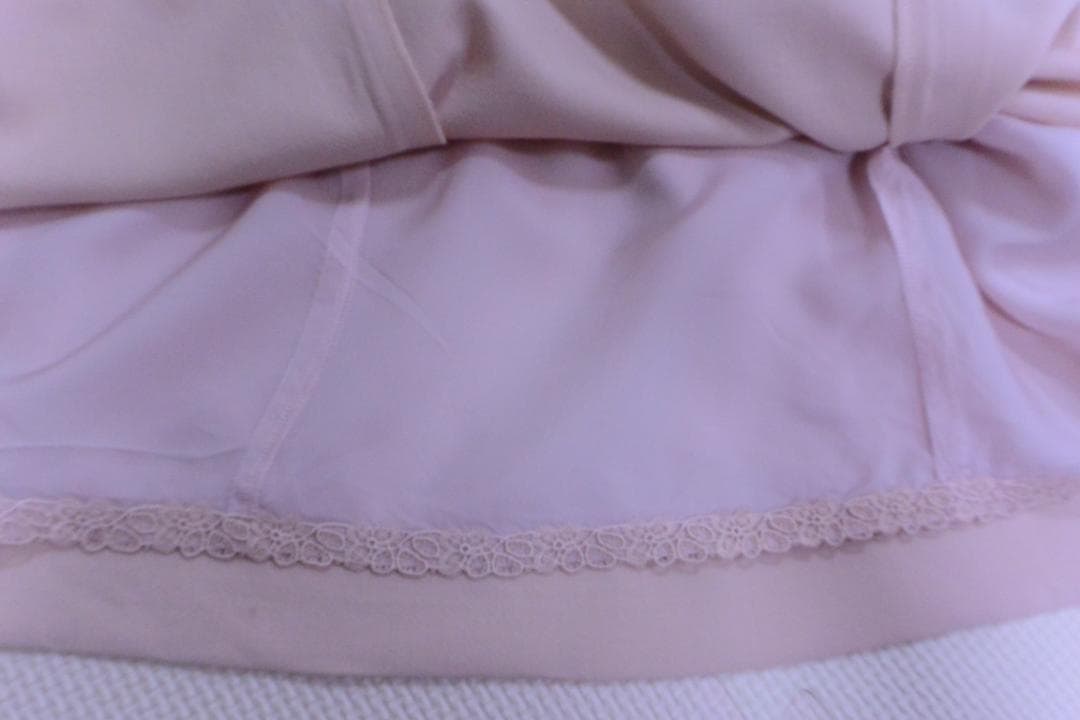 FOXEY ひざ丈ノースリーブワンピース 38 ピンク