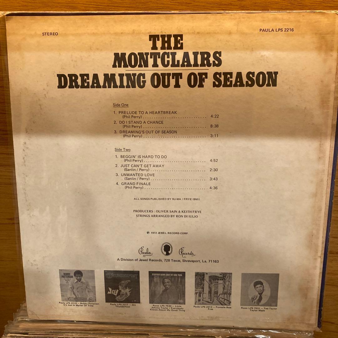 洋楽 THE MONCLAIRS DREAMING OUT OF SEASON