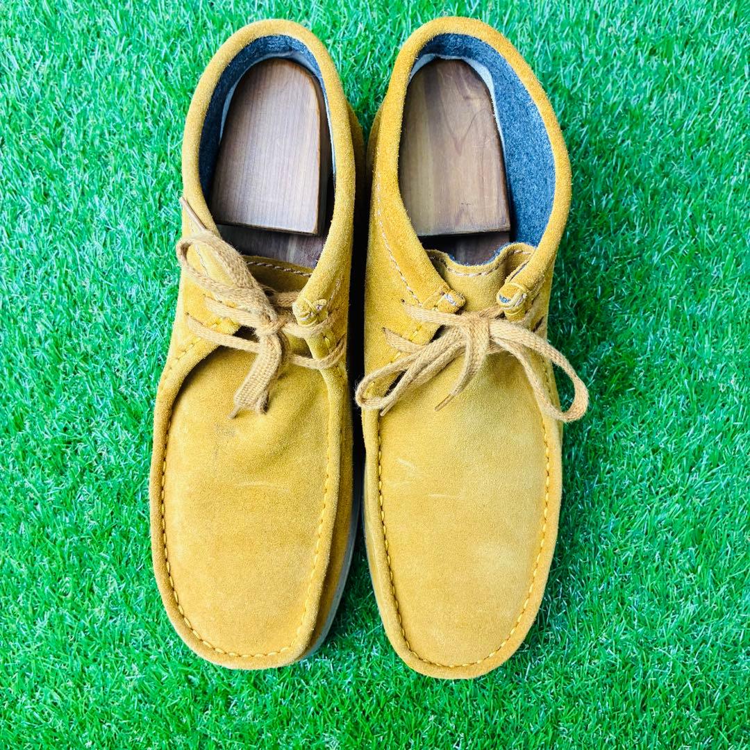【極美品】clarks ワラビーブーツ レザー 本革 ナタリー 厚底 26