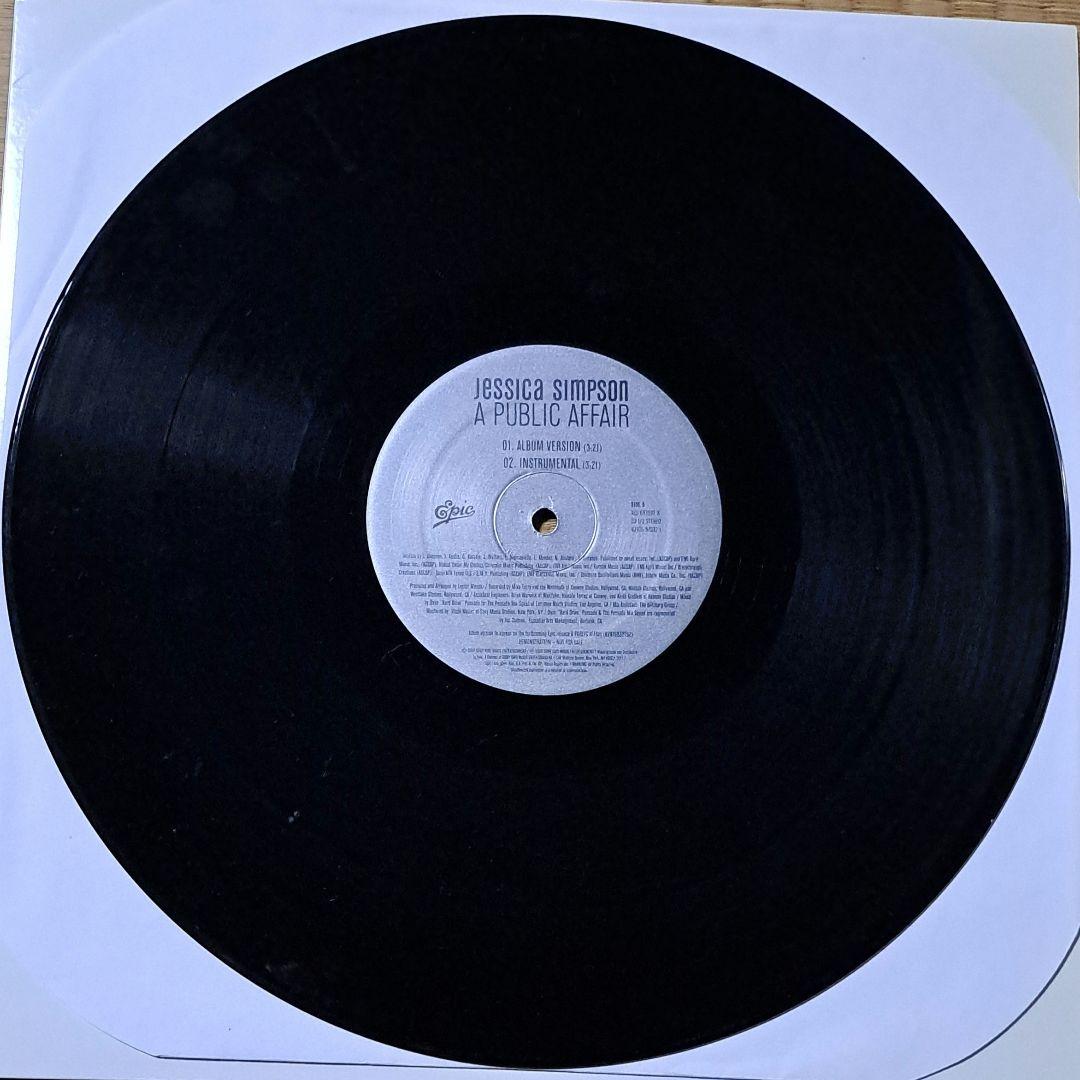 Jessica Simpson　A Public Affair　レコード　プロモ