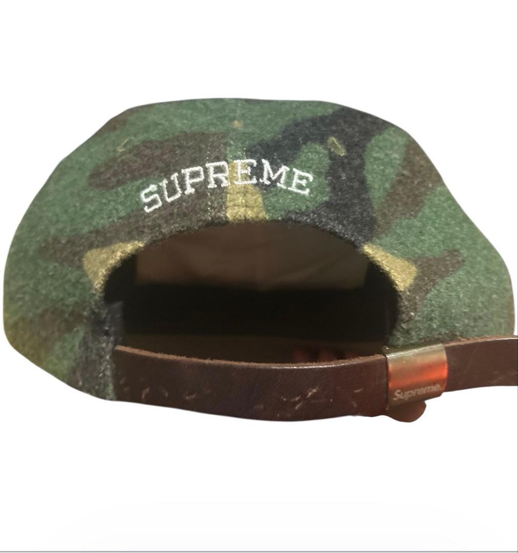 SUPREME 迷彩キャップ Sロゴ