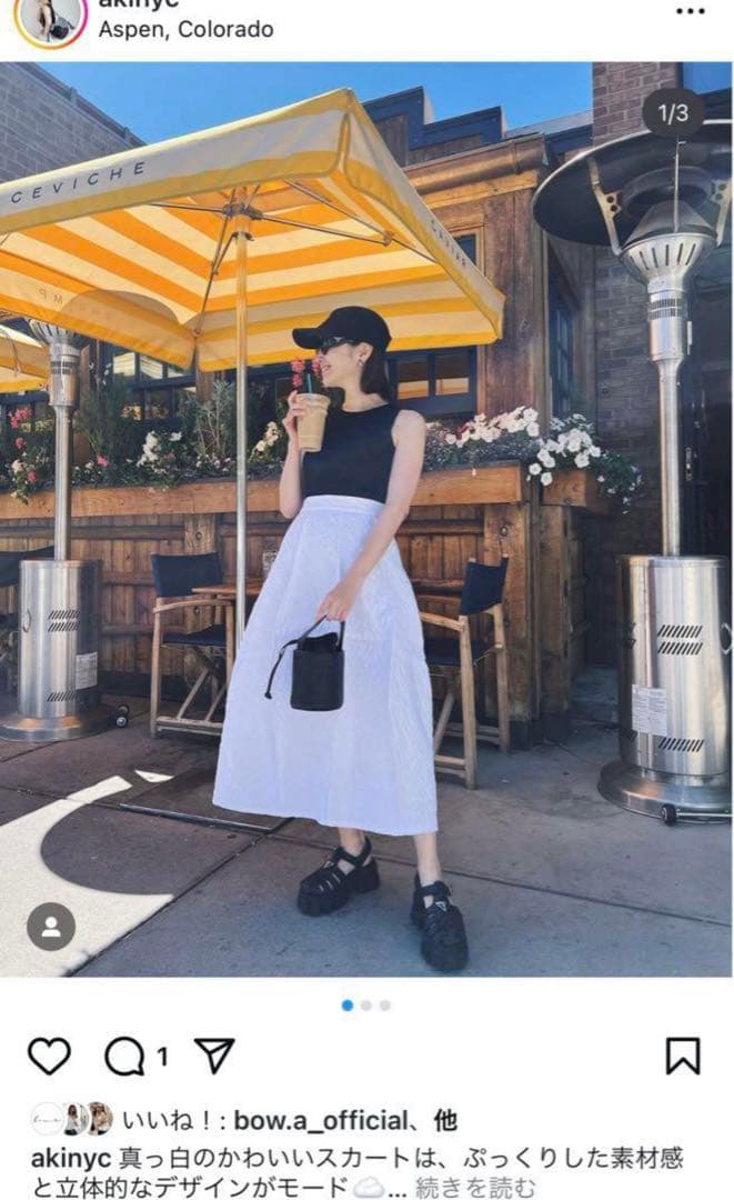 Strawberry ♡bow.aボウエーJACQUARD スカート