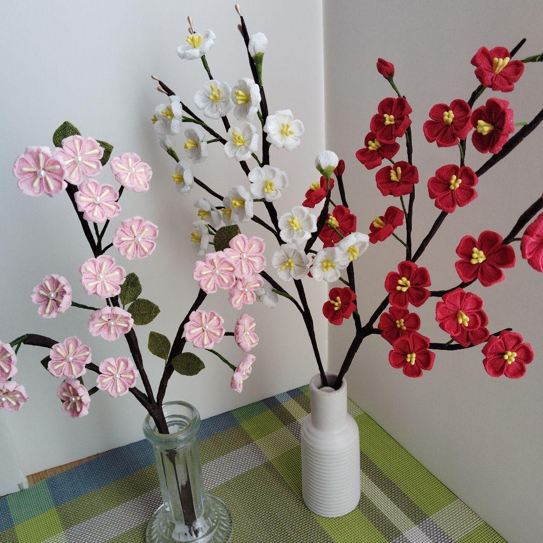 みこ　紫陽花　桜　梅　つまみ細工