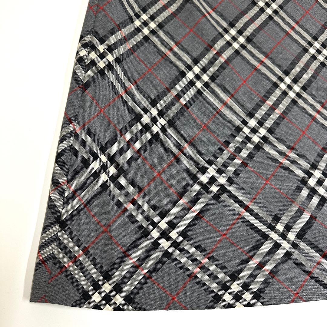 バーバリー Burberrys ノバチェック ロングスカート グレー 42英国製