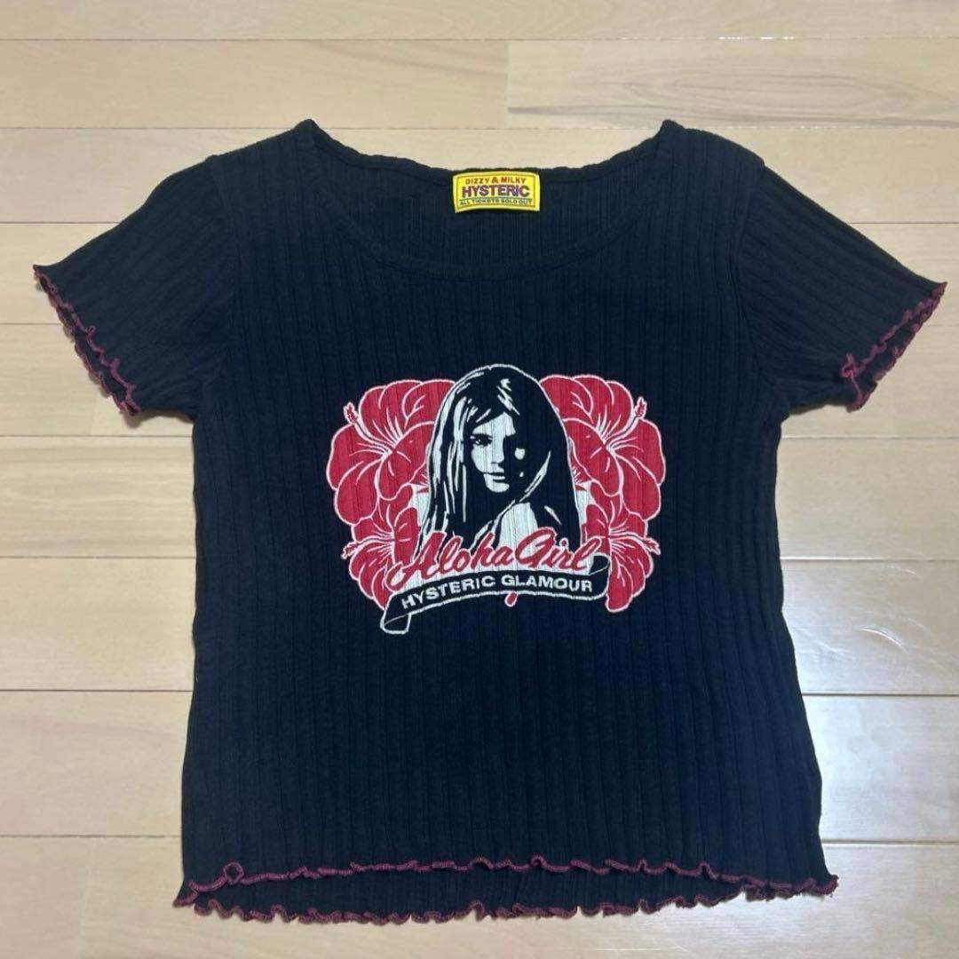 HYSTERIC GLAMOUR ALOHA GIRL チビTシャツ