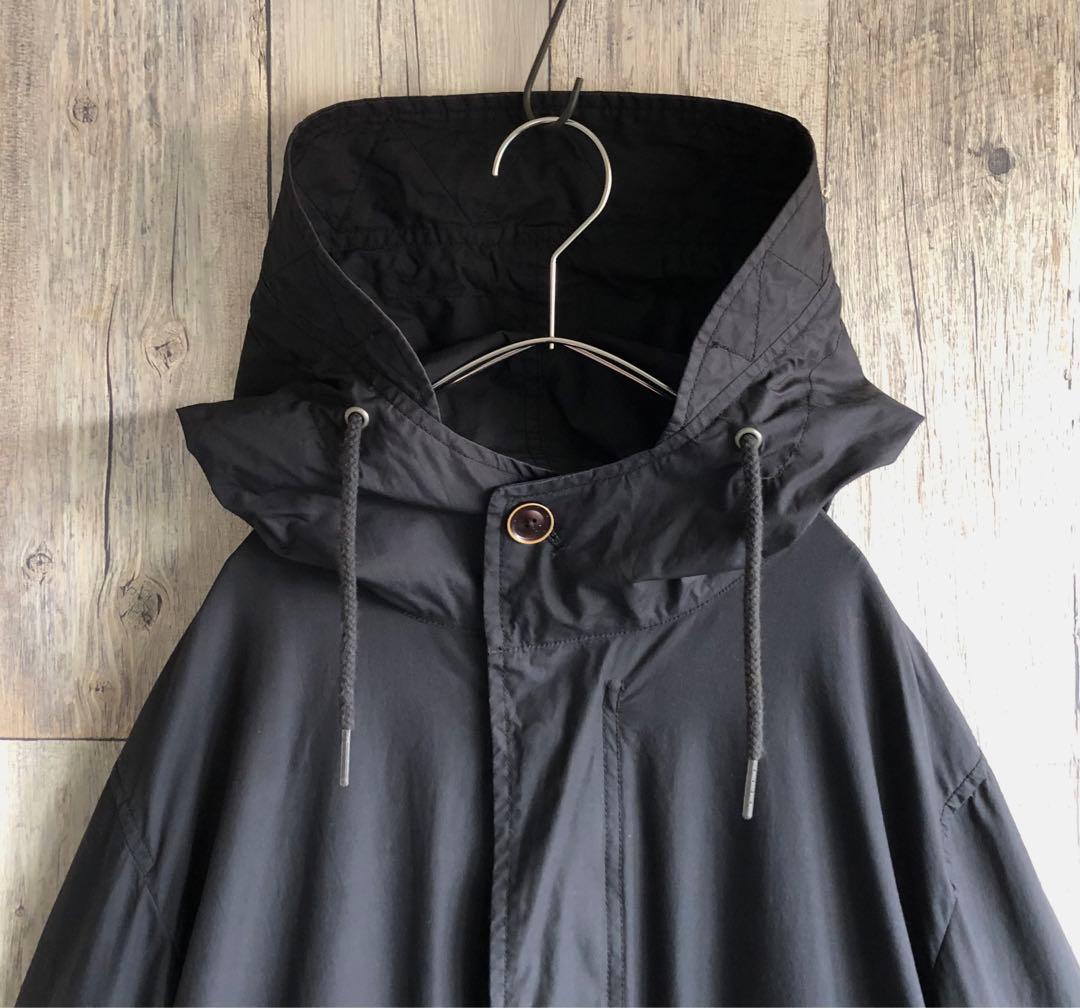 BARNEYS NEWYORK バーニーズニューヨーク　モッズコート　黒　薄手