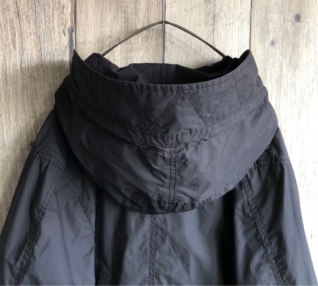 BARNEYS NEWYORK バーニーズニューヨーク　モッズコート　黒　薄手