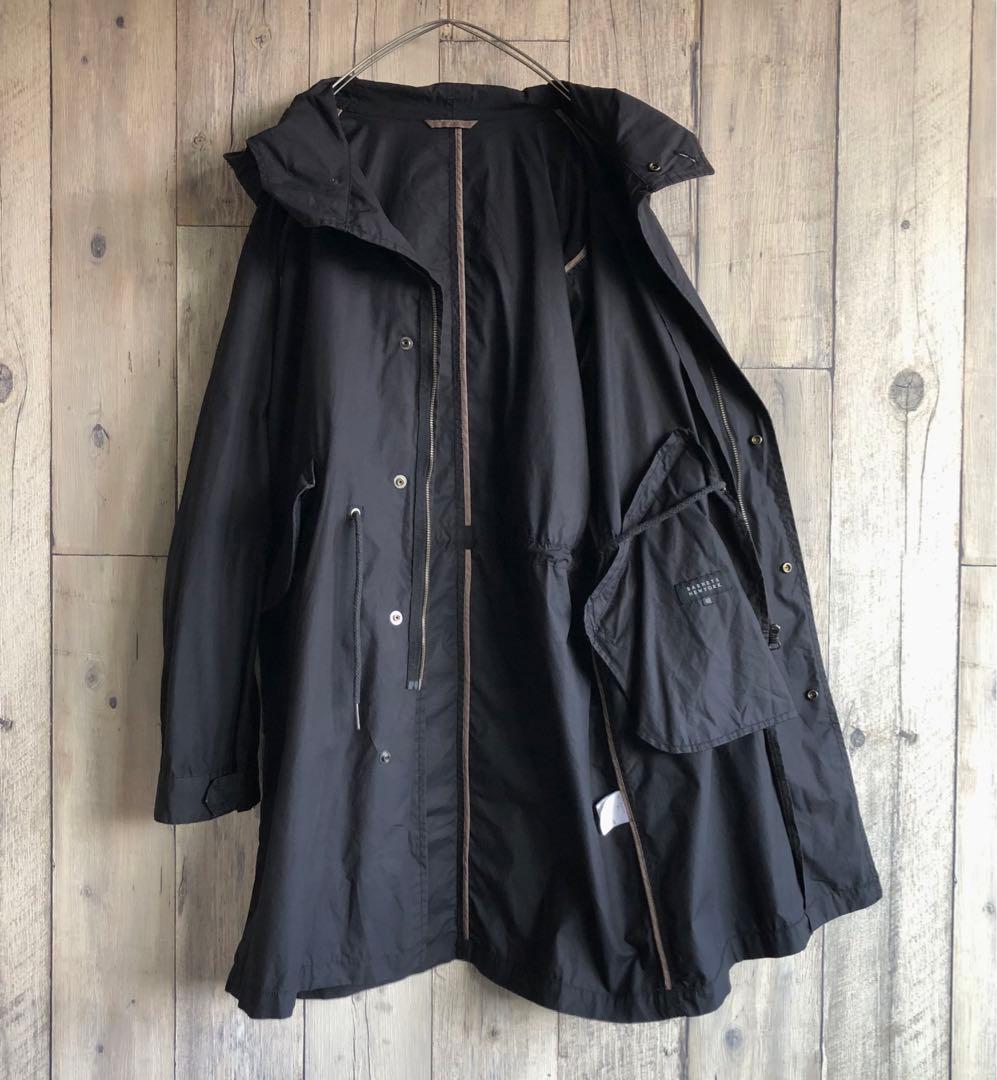 BARNEYS NEWYORK バーニーズニューヨーク　モッズコート　黒　薄手
