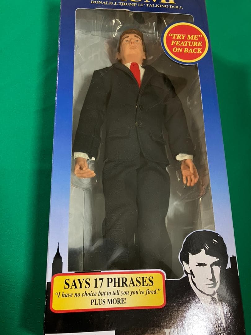 ドナルド・トランプ サウンド付きフィギュア アメリカ 大統領 30cm