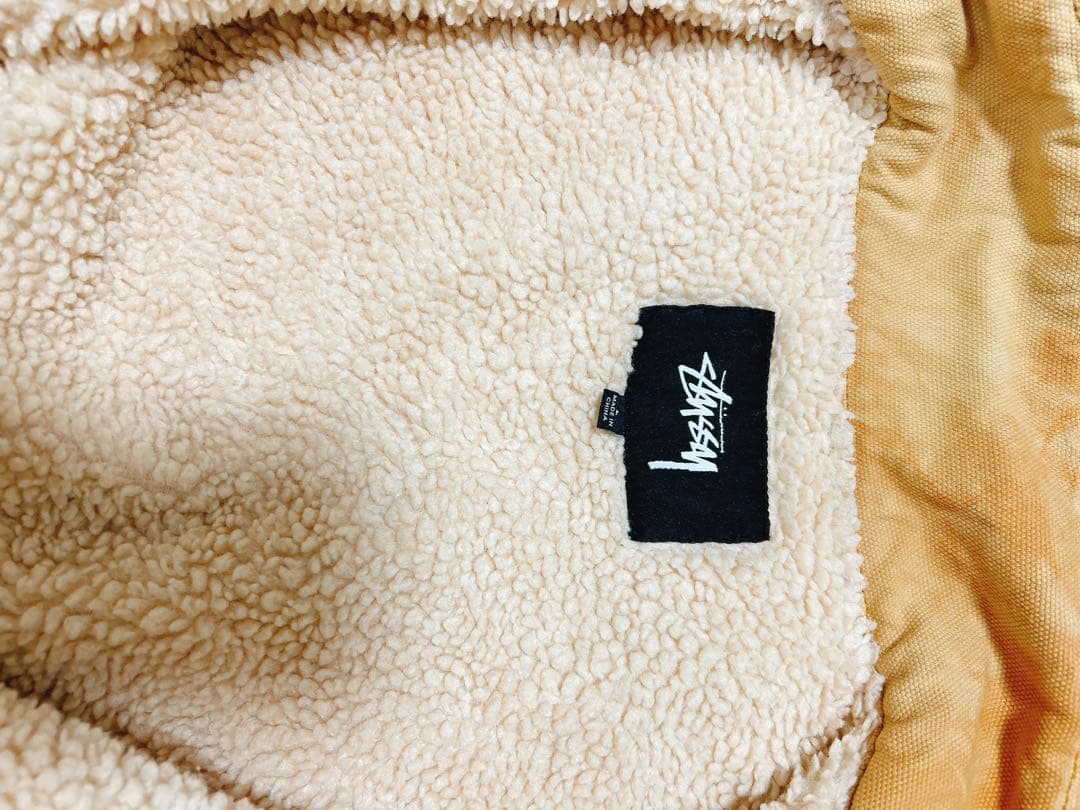 限定価格　Stussy タイダイオレンジ　ブルゾン　ジャンパー　ボア