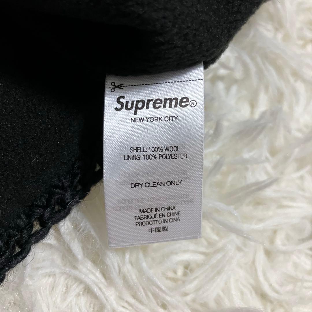 【美品】Supreme Crochet Beanie ブラック