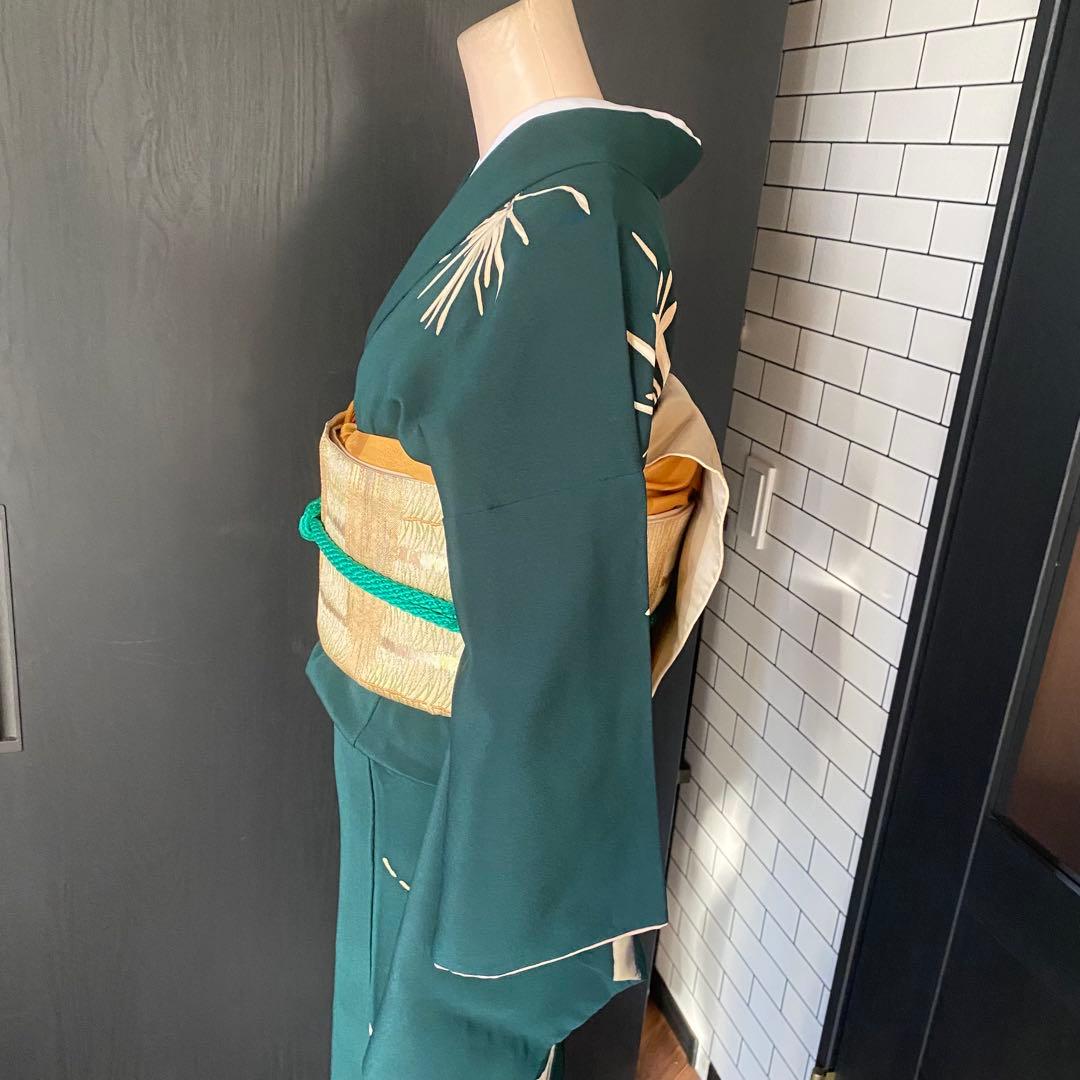 最終値下❤️極上アンティーク中振袖上品な松の枝模様美品！身丈肩153袴などにも