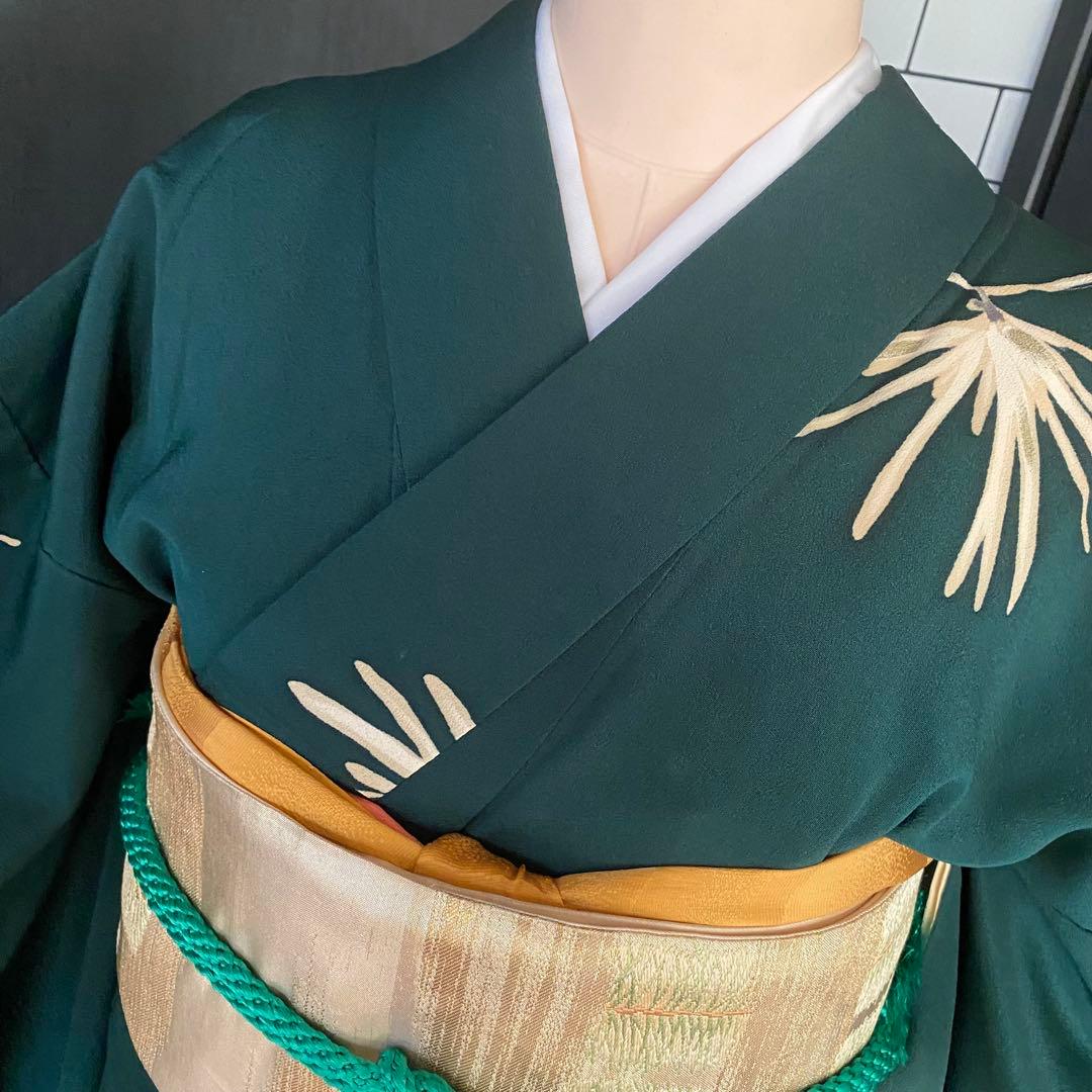 最終値下❤️極上アンティーク中振袖上品な松の枝模様美品！身丈肩153袴などにも