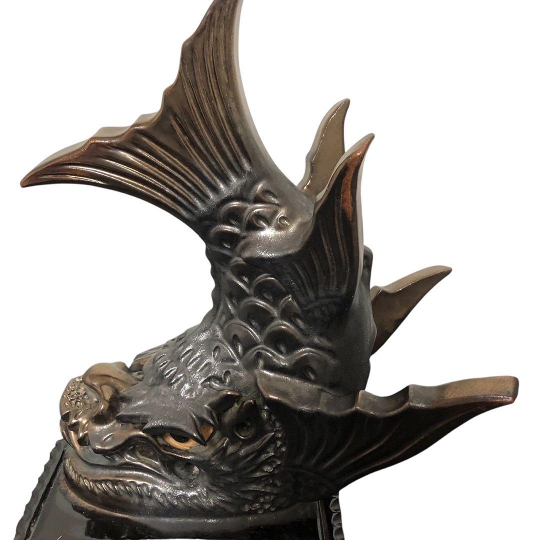 シャチホコ　鯱鉾　龍　置物　魔除　瓦　鬼瓦　古民家　縁起物　厄除け