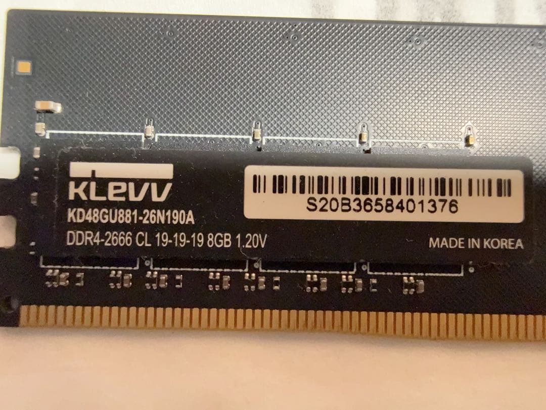 DDR4-2666 16GB (8GB×2枚)