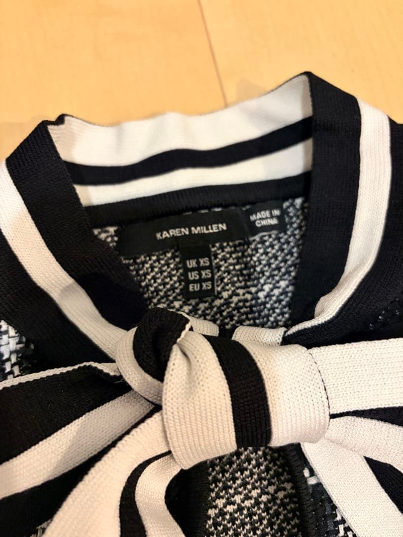 ほぼ未使用　KAREN MILLEN ニット　チェック　ワンピース