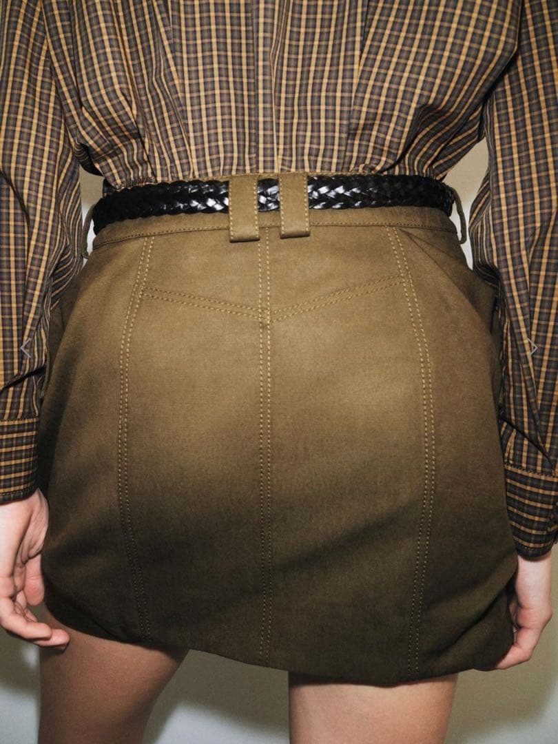 zara ショートカーゴスカート