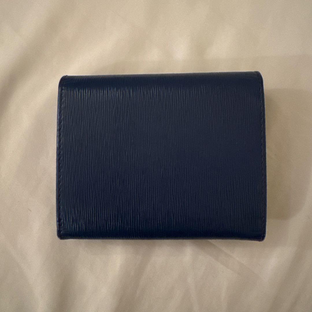 PRADA プラダ　青色　三つ折り財布　ウォレット