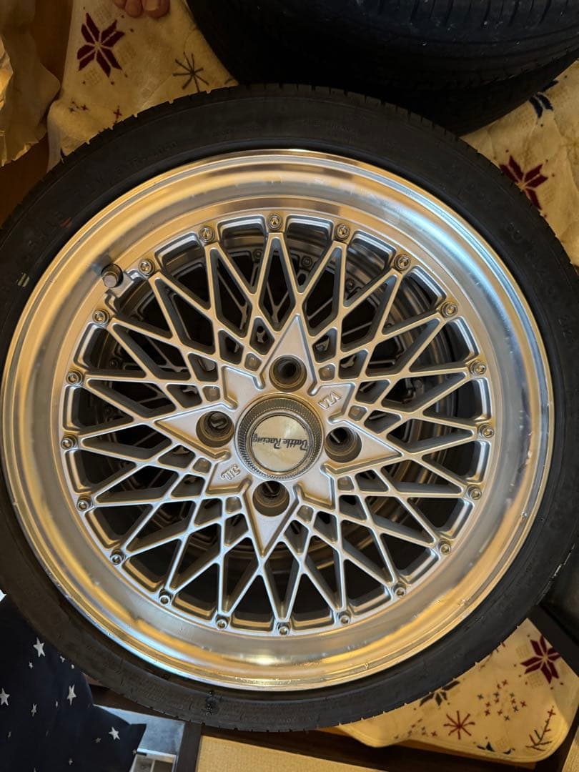 旧車　メッシュホイール 15×5.5J/+35/PCD100 4本セット