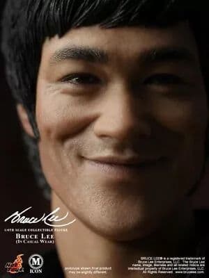 最終値下げ！美品　廃盤　HOT TOYS　マイコン　ブルース・リー カジュアル版