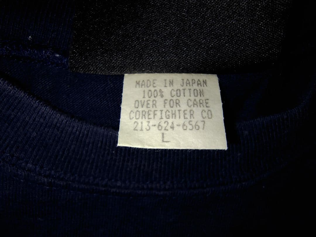 LサイズCOREFIGHTERタンクトップノースリーブネイビー紺NAVY