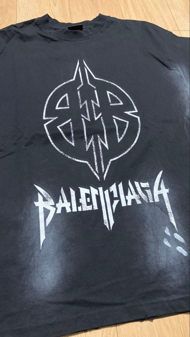 BALENCIAGA バレンシアガ　メタルロゴTシャツ　M