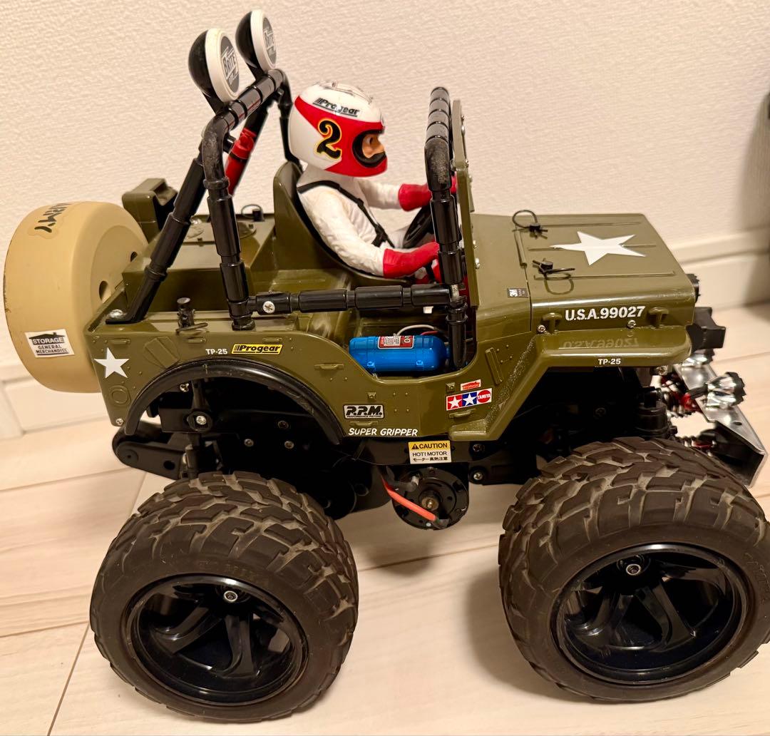 タミヤ　1/10RC ワイルドウイリー 2 タイヤ&ホイール6個付き