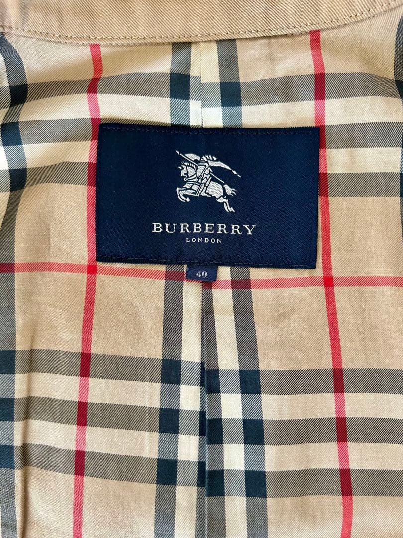 【美品】BURBERRY LONDON バーバリーロンドン トレンチコート 40