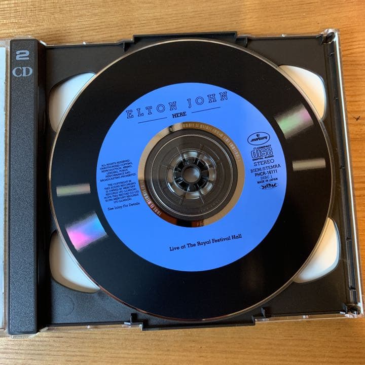 廃盤　ヒア・アンド・ゼア～ライヴ・イン・ロンドン&N.Y. エルトンジョン