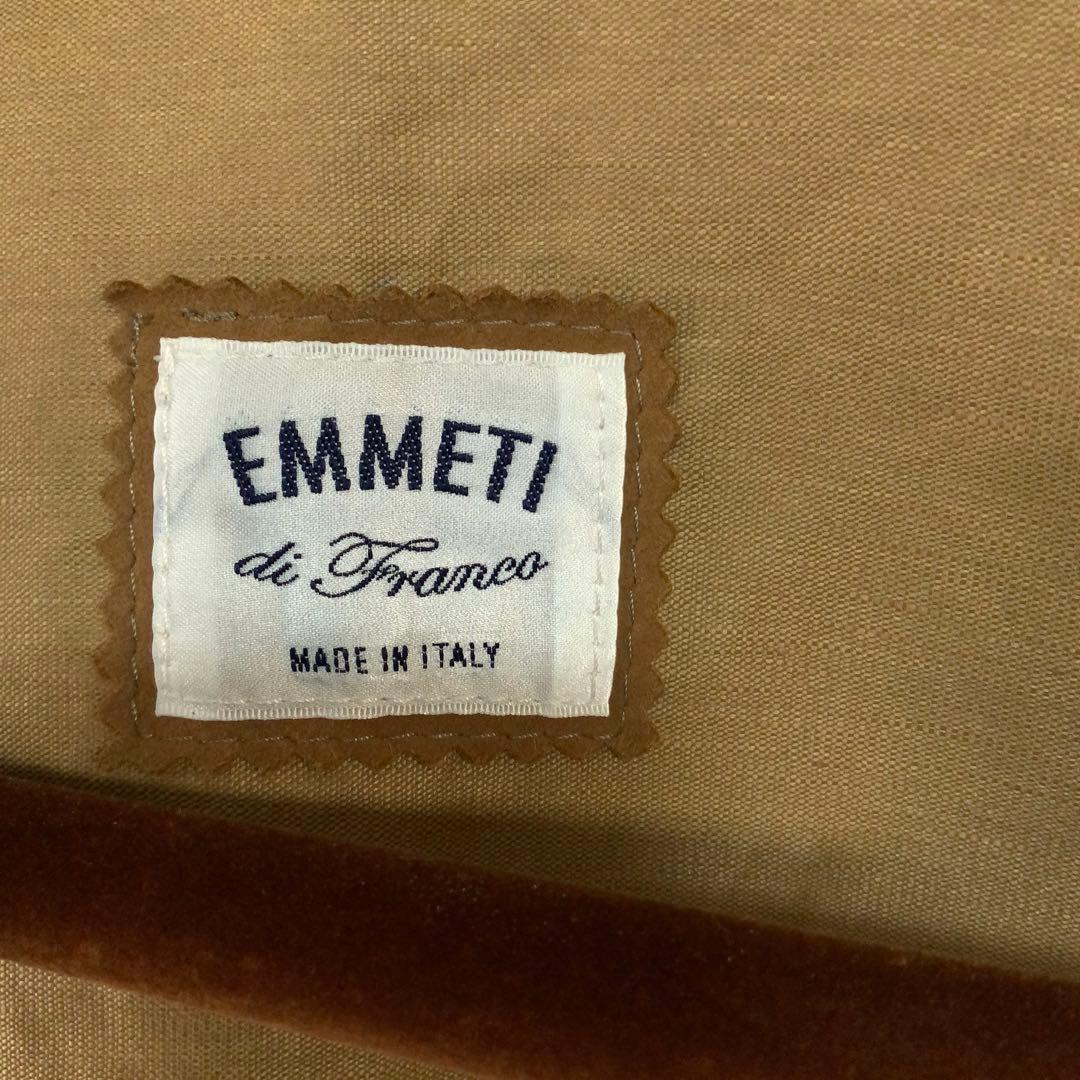 EMMETI エンメティ スエードベスト ジレ 44 伊製 ブラウン