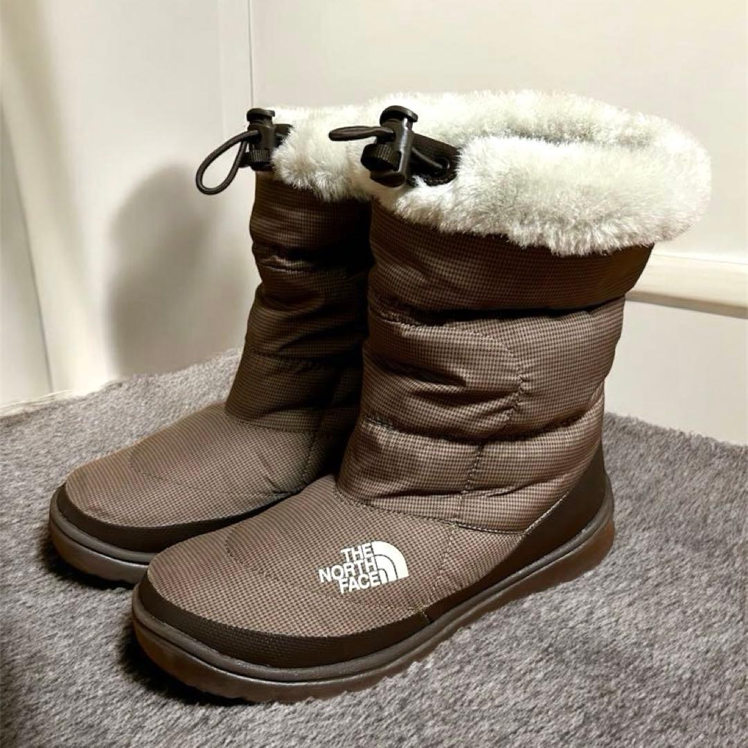 美品 THE NORTH FACE ヌプシ ファーブーツ スノーブーツ 22cm